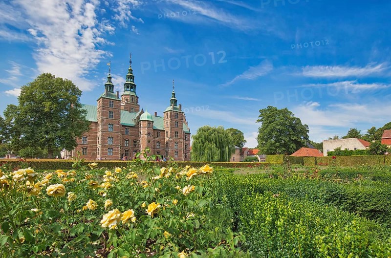 Denmark, King Garden park in Copenhagen in Rosenborg Palace, Europe
