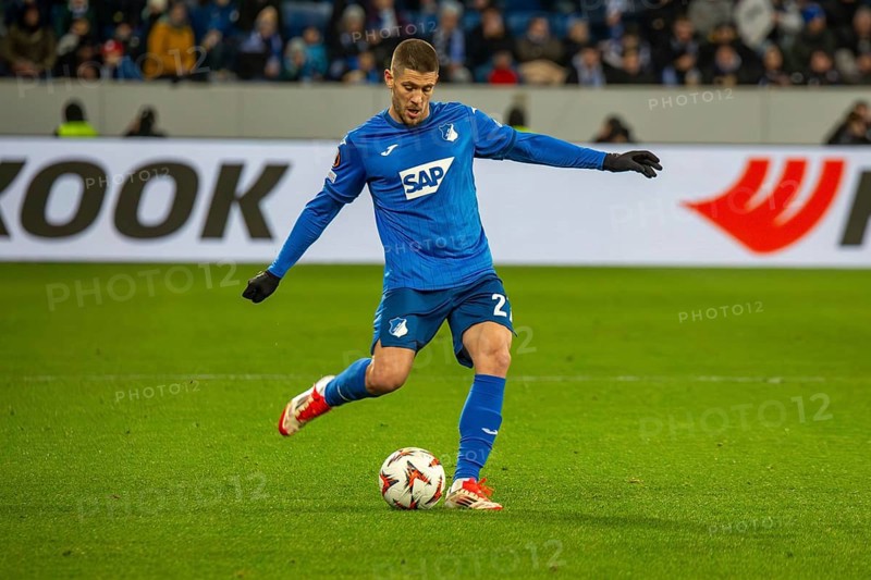 Football UEFA Europa League, 2024/25 season, matchday 7: TSG Hoffenheim v Tottenham Hotspur. Picture: Andrej Kramaric (27, Hoffenheim)