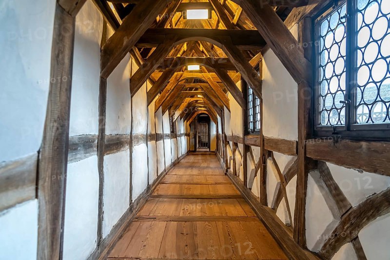 St Margaret's Corridor at Wartburg Castle, UNESCO World Heritage Site in Eisenach, Thuringia, Germany, Europe