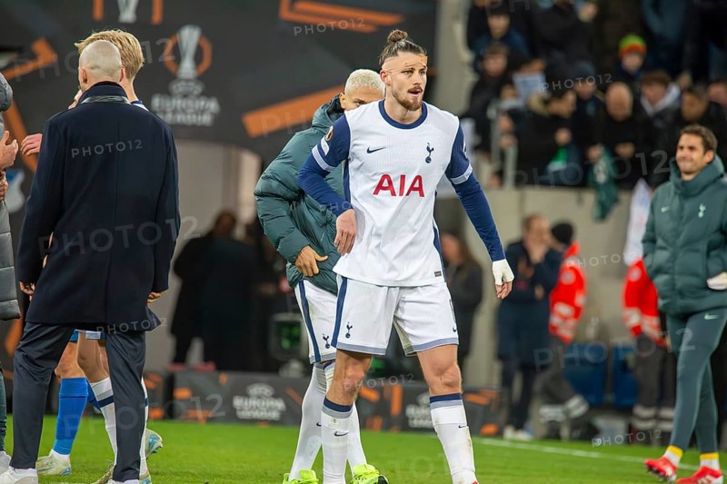 Football UEFA Europa League, 2024/25 season, matchday 7: TSG Hoffenheim v Tottenham Hotspur. Picture: Radu Dragusin (6, Tottenham)