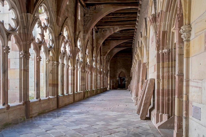 Cloister of St Peter and Paul, Wissembourg, Alsace