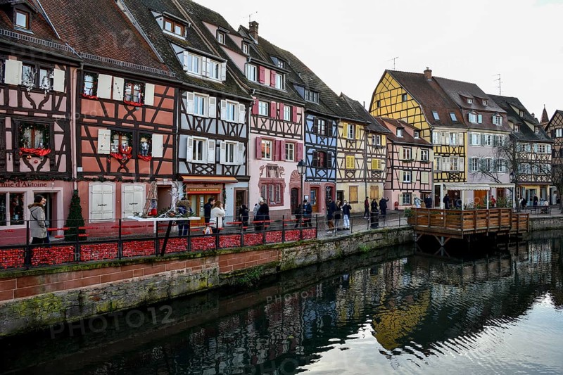 Half-timbered houses on the river Lauch, Petite Venise, Little Venice, Colmar, Département Haut-Rhin, Alsace, France, Europe