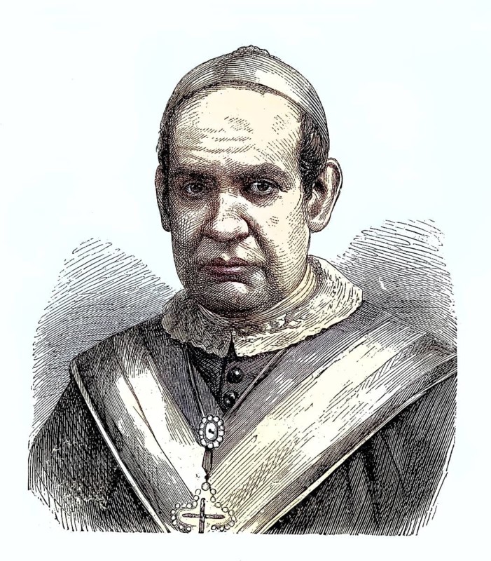 Antonius Maria Claret y Clara (23 December 1807 as Antonius Claret y Clará in Sallent) (died 24 October 1870) was a canonised Spanish bishop and founder of a religious order, Historical, digitally restored reproduction of a 19th century original