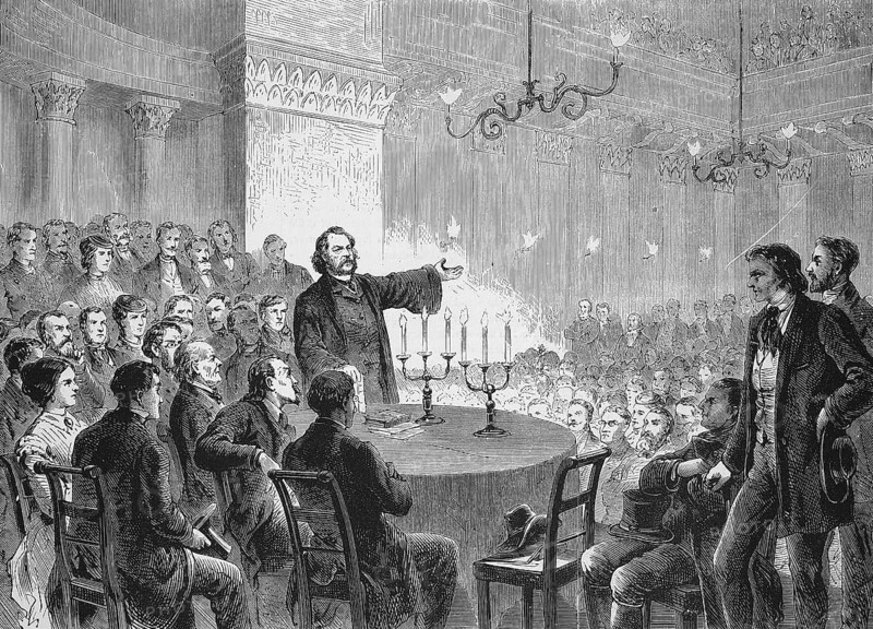 Johannes Ronge (16 October 1813) (26 October 1887) was a German Catholic priest who criticised the cult of relics in the Roman Catholic Church, speaking at a conference in Vienna, 1869, Austria, Historic, digitally restored reproduction of an original 19th century original, exact original date not known, Europe