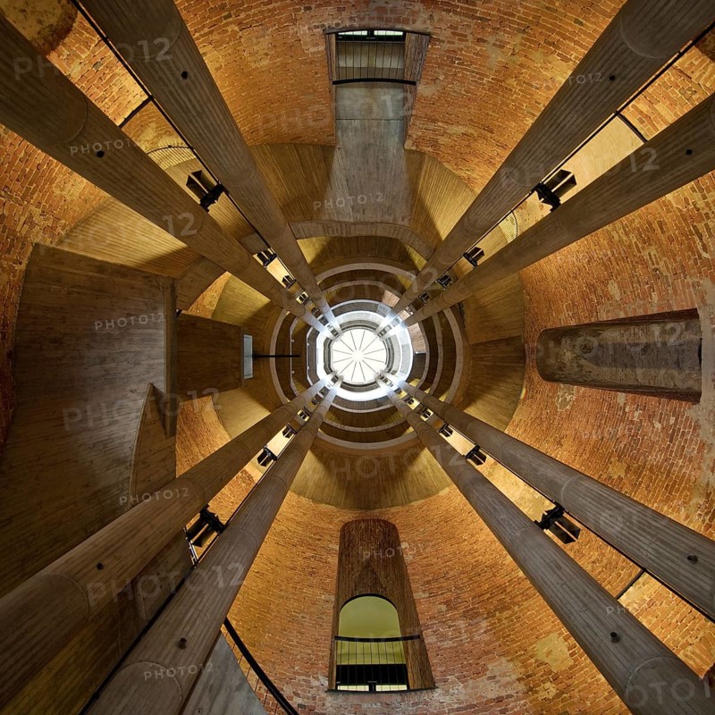 Interior shot, view of the bell tower, French Cathedral, Gendarmenmarkt, Berlin, Germany, Europe