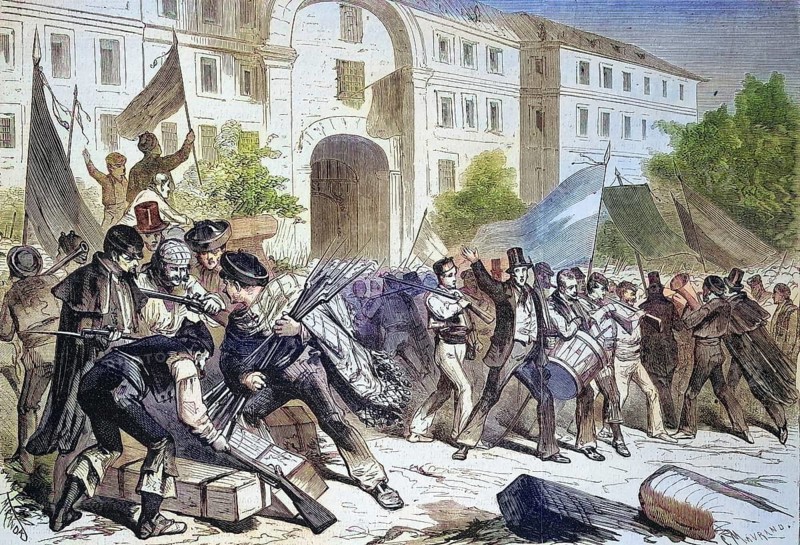Armament of the National Guard of Madrid, 1869, Spain, Historical, digitally restored reproduction of a 19th century original, Europe