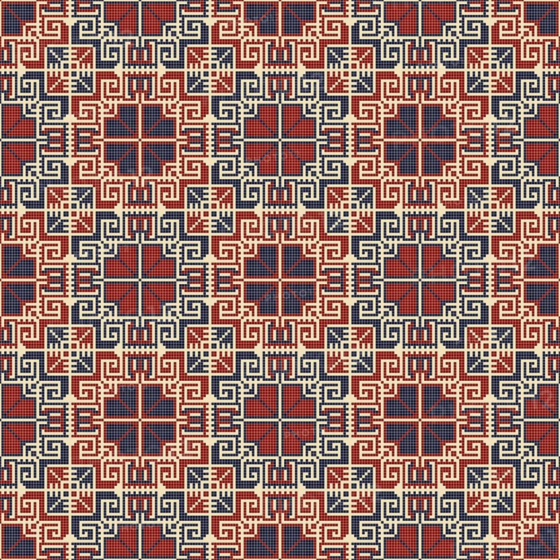 Embroidery Tatreez pattern, Palestinian fashion vector ornament