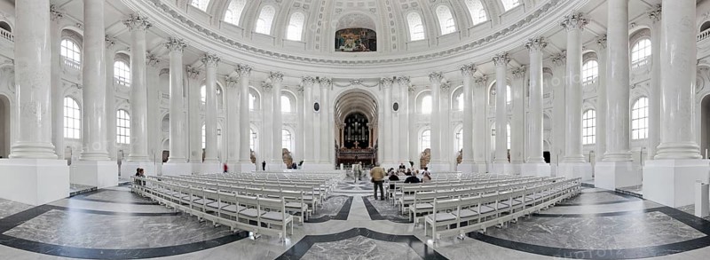 St Blasien Cathedral Interior Panorama Germany