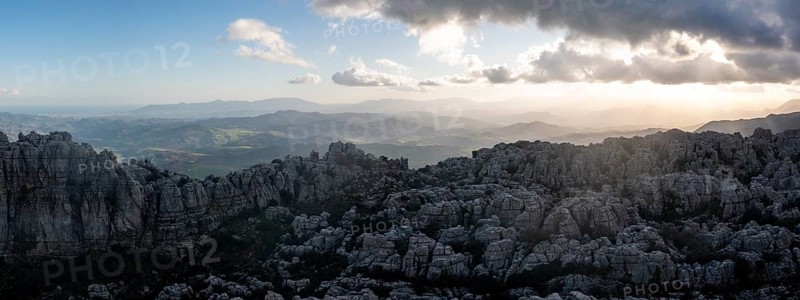 Bizarre limestone rock formations, El Torcal nature reserve, Torcal de Antequera, Malaga province, Andalusia, Spain, Europe