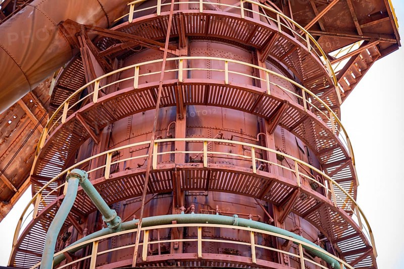Birmingham, Alabama - The No. 1 blast furnace at Sloss Furnaces National Historic Landmark. The furnaces made pig iron from 1882 to 1971. The facility is now open to the public