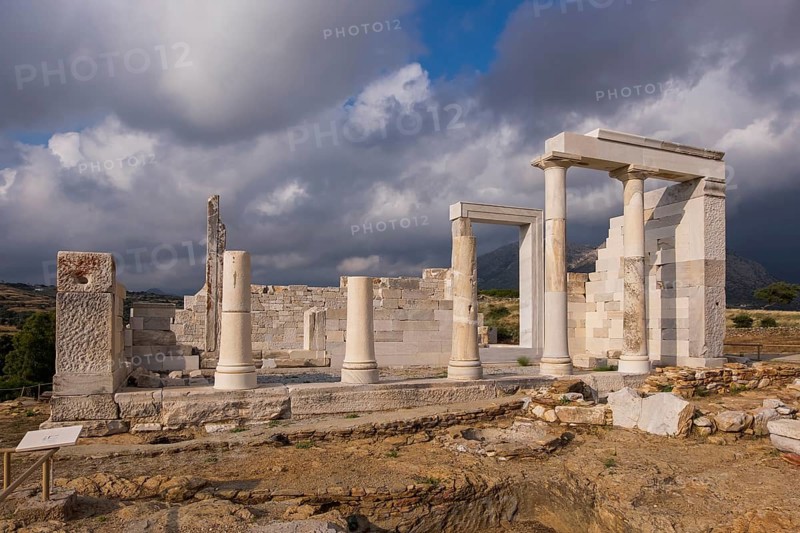Temple of Sangri, also Demeter Temple of Sangri, Naxos, Cyclades, Greece, Europe