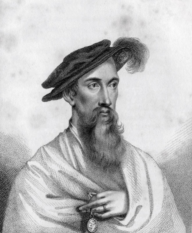 Edward Seymour 1st Duke of Somerset Baron Seymour of Hache aka The Protector c 1500 6 1552 Protector of England From the book A Catalogue of the Royal and Noble Authors published 1806, Historic, digitally restored reproduction from a 19th century original, Record date not stated