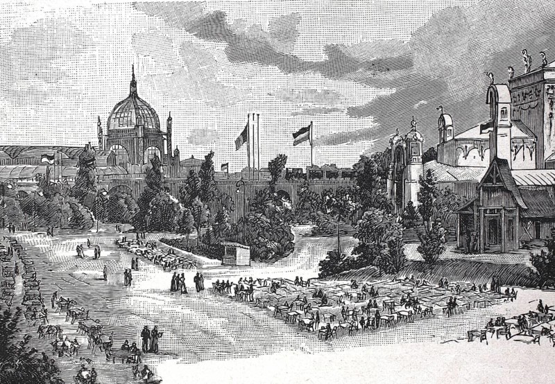 Exhibition on accident prevention in Berlin 1889, Germany, digital reproduction of an original from the 19th century, historical, Europe