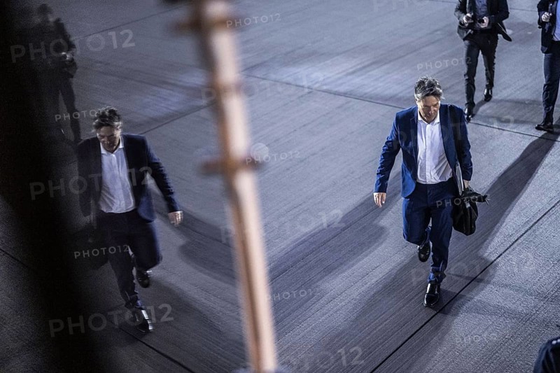Trip of the Federal Minister of Economics and Vice-Chancellor Robert Habeck to Rome on 30 October 2023. Departure in Berlin, Rome, Italy, Europe