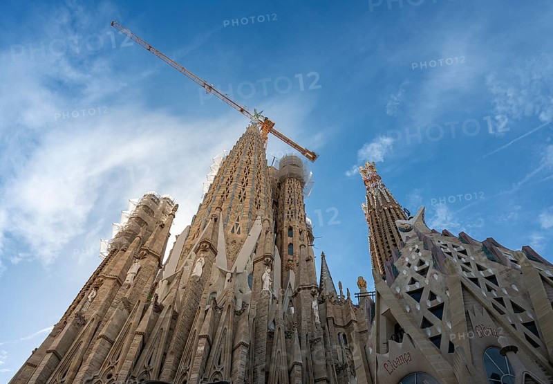 Sagrada Familia by Antoni Gaudi, Barcelona, Catalonia, Spain, Europe