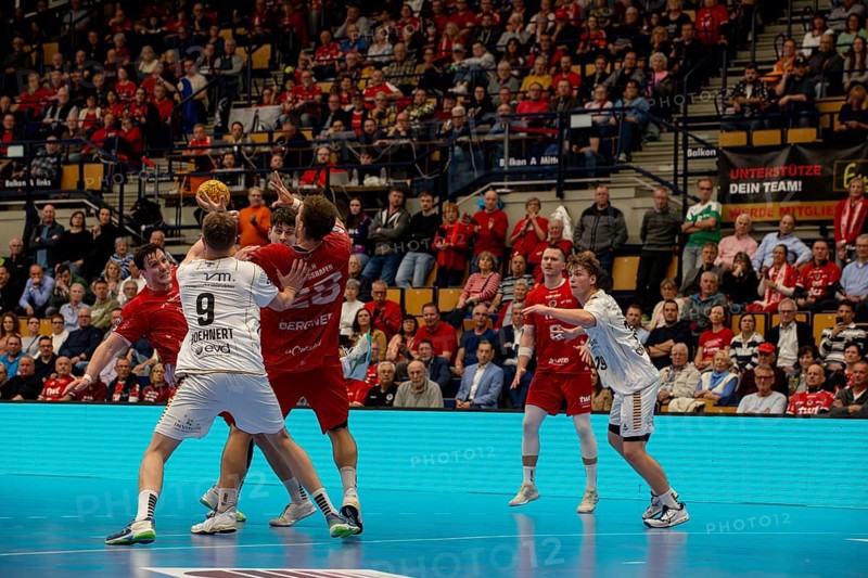 09.04.04.2024, 2nd HBL, German Handball League, Matchday 28) : Eulen Ludwigshafen against TSV Bayer-Dormagen (final score 30:27)