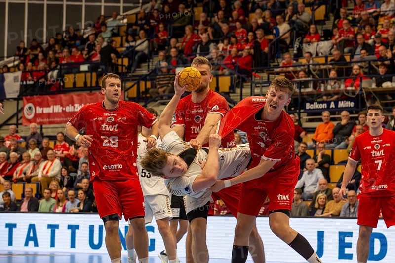 09.04.04.2024, 2nd HBL, German Handball League, Matchday 28) : Eulen Ludwigshafen against TSV Bayer-Dormagen (final score 30:27)