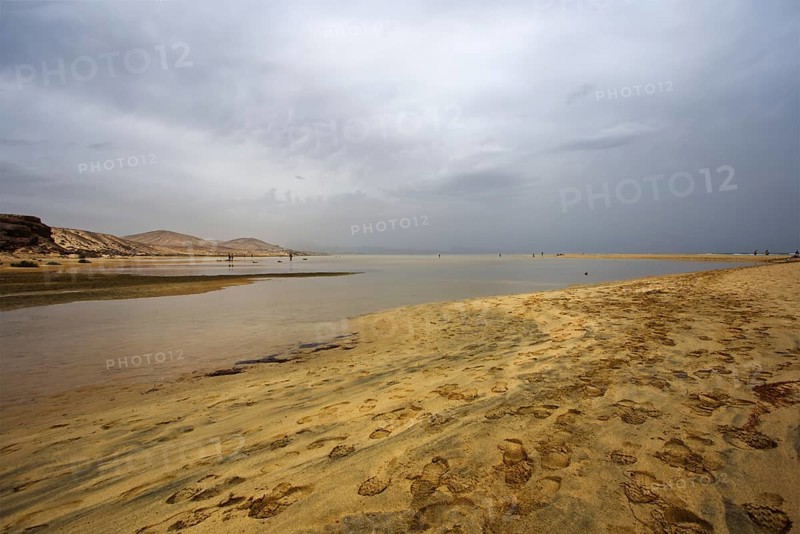 Playa Risco del Paso beach, Playa de Sotavento, Pajara, Fuerteventura, Canary Islands, Spain, Europe