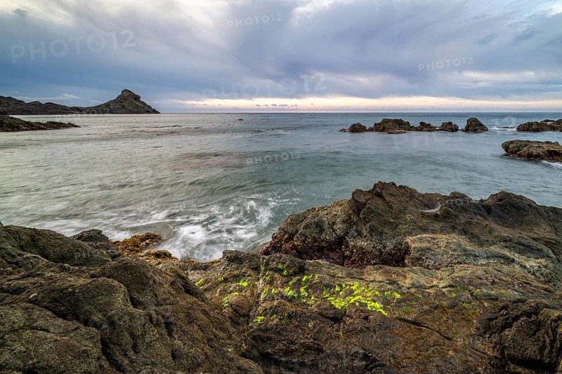 Rocky coast, Cabo de Gata-Nijar Natural Park, Almeria, Andalusia, Spain, Europe