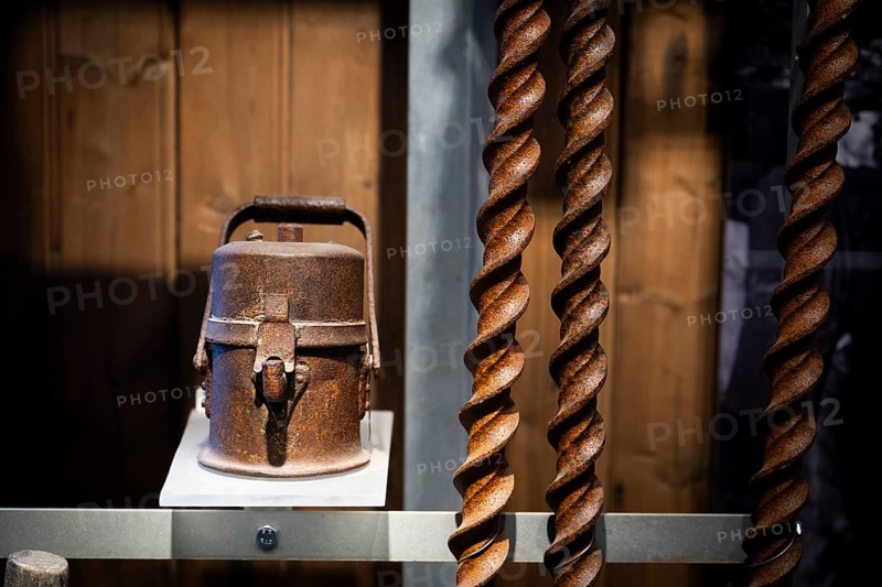 Drill, Mining Museum, Kongsfjord, Ny-Ålesund, Spitsbergen Island, Svalbard and Jan Mayen archipelago, Norway, Europe