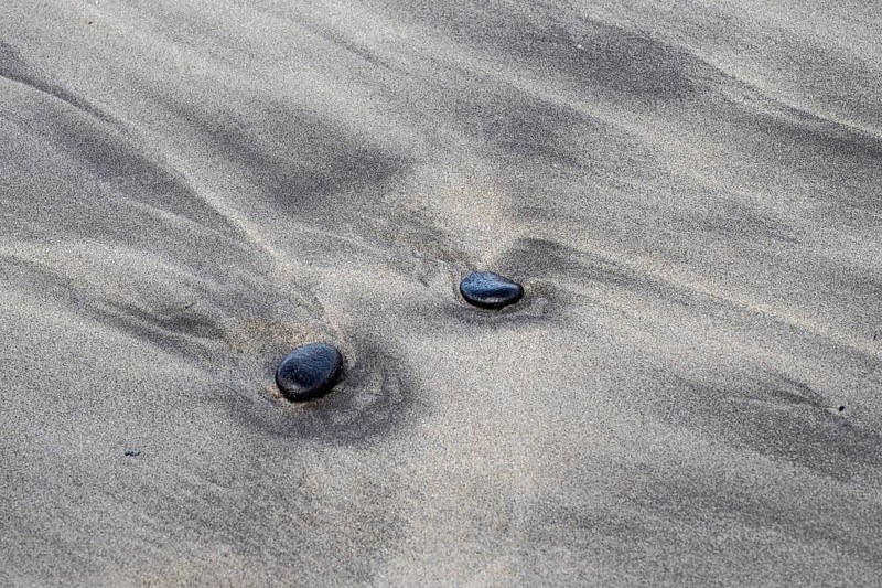 Polished lava stones on the beach, Playa de Famara, Lanzarote, Canary Islands, Spain, Europe