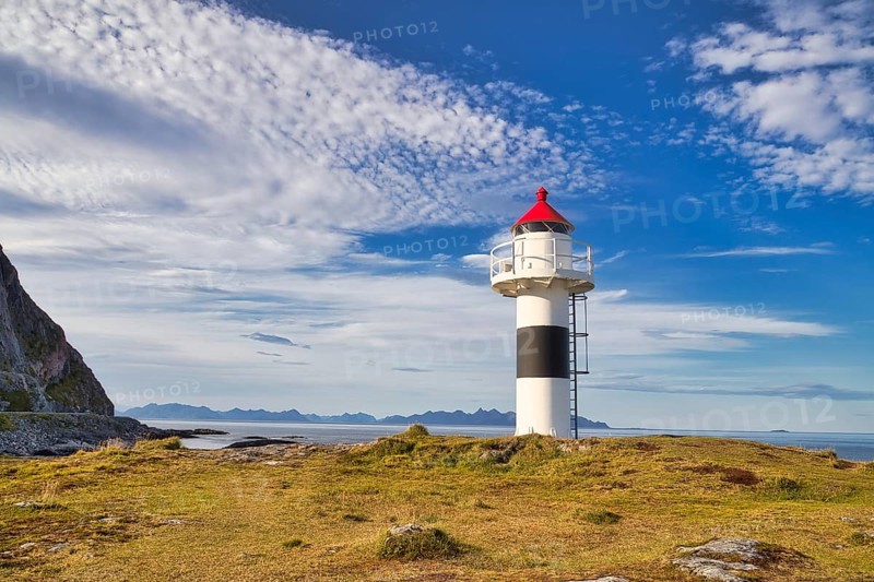 Lighthouse on Andoya Island, Vesterålen, Norway, Europe