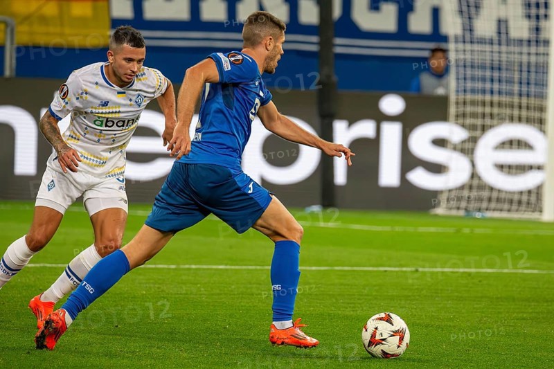 Football UEFA Europa League, 2024/25 season, matchday 2: TSG Hoffenheim v Dynamo Kiev. Picture: Dynamic advance by Andrej Kramaric (27, Hoffenheim)