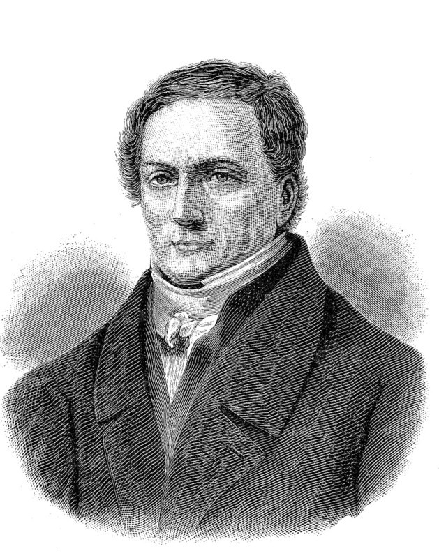 Johann Friedrich Herbart, 4 May 1776, 14 August 1841, a German philosopher, psychologist and pedagogue who is considered a classic of pedagogy beyond the German-speaking world, Historical, digital reproduction of an original from the 19th century