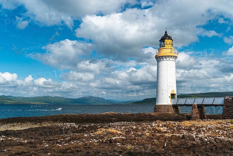 Rubha nan Gall, Tobermory Lighthouse, Tobermory, Isle of Mull, Scotland, UK