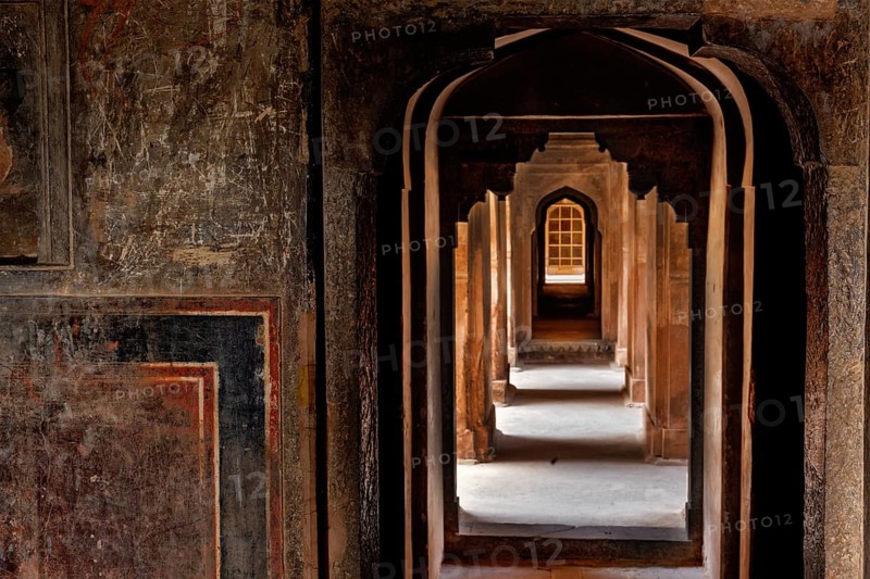 Datia palace (also called Satkhanda Palace or Purana Mahal or the Old palace) . Datia, Madhya Pradesh state, India, Asia