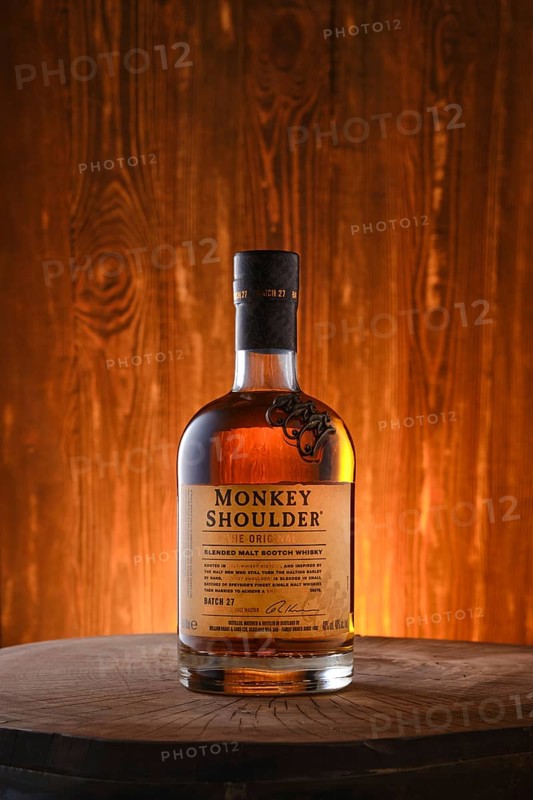April 8, 2022, Minsk, Belarus, Monkey Shoulder blended malt scotch whisky, Europe