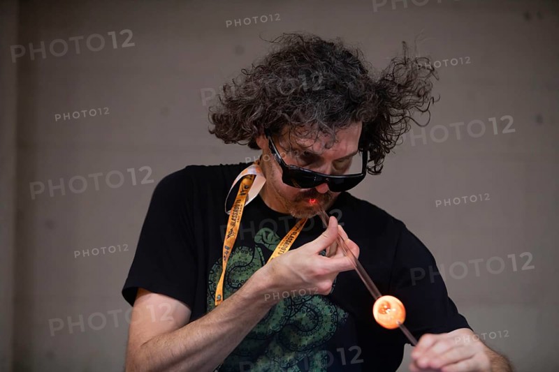 Detroit, Michigan, Artists create glass and other artworks at the Michigan Glass Project's annual show. The event raises money to support art education in Detroit-area schools