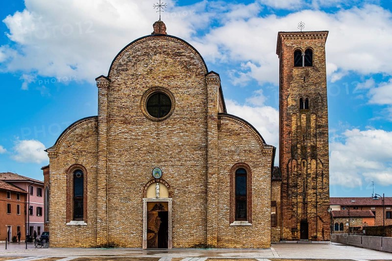 Cathedral of Santo Stefano Protomartire, Basilica Paleocristiana under the Cathedral of Concordia Sagittaria, medieval old town, Veneto, Friuli, Italy, Concordia Sagittaria, Veneto, Italy, Europe
