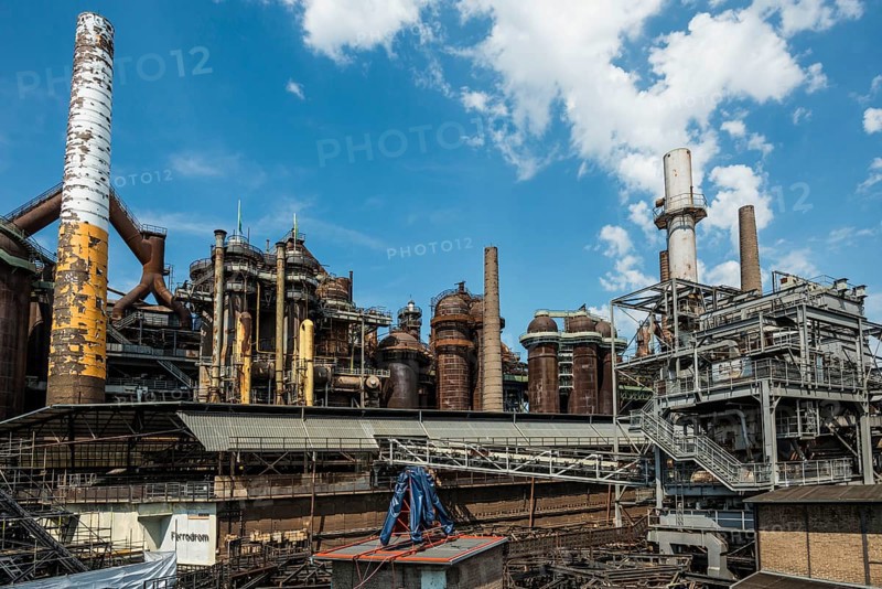 Former steelworks, Völklingen Ironworks, UNESCO World Heritage Site, Völklingen, Saarland, Germany, Europe