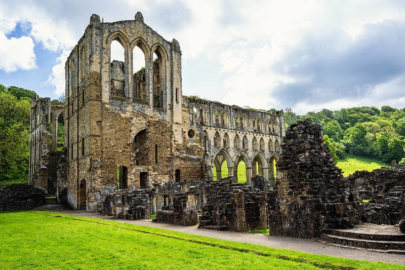 Rievaulx Abbey, North York Moors National Park, North Yorkshire, England, UK