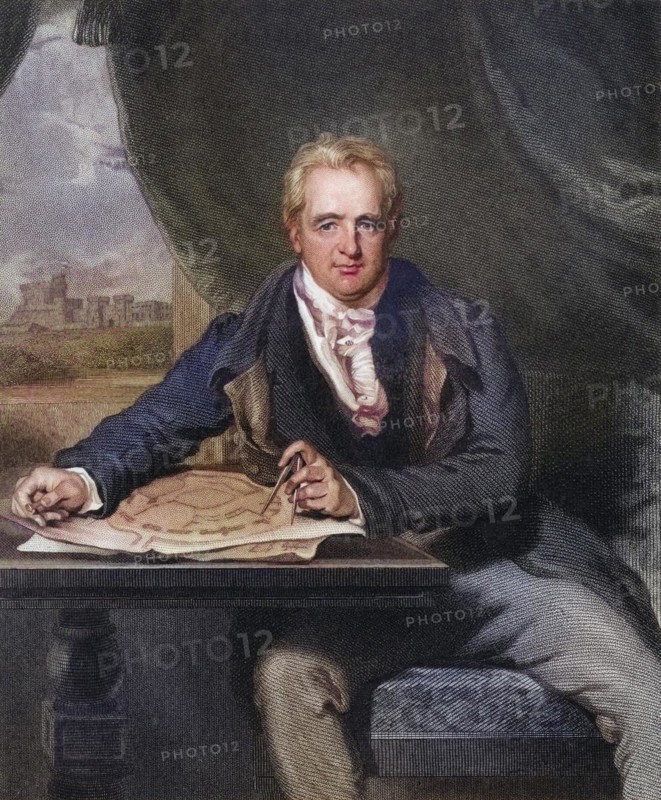 Sir Jeffry Wyatville or Wyattville 1766 to 1840 English architect and gardener, Historical, digitally restored reproduction from a 19th century original, Record date not stated