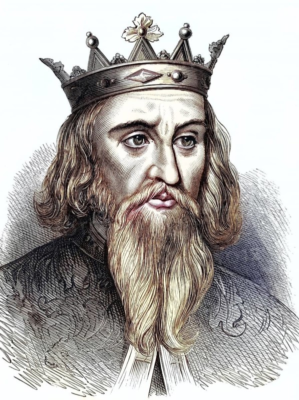 Henry I (1068-1135), King of England from 1100: youngest son of William I, the Conqueror. Wood engraving, c. 1900, Historical, digitally restored reproduction from a 19th century original, Record date not stated