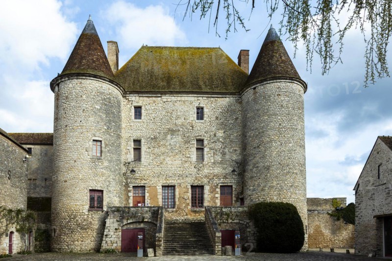Nemours. Medieval castle of 12 century. Seine-et Marne department. Ile-de-France. France. Europe