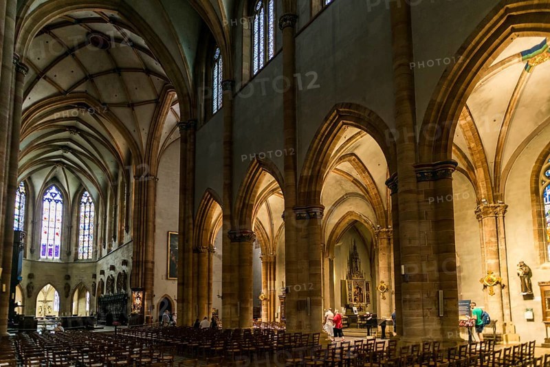 St Martin's Minster, Colmar, Alsace, Bas-Rhin, France, Europe