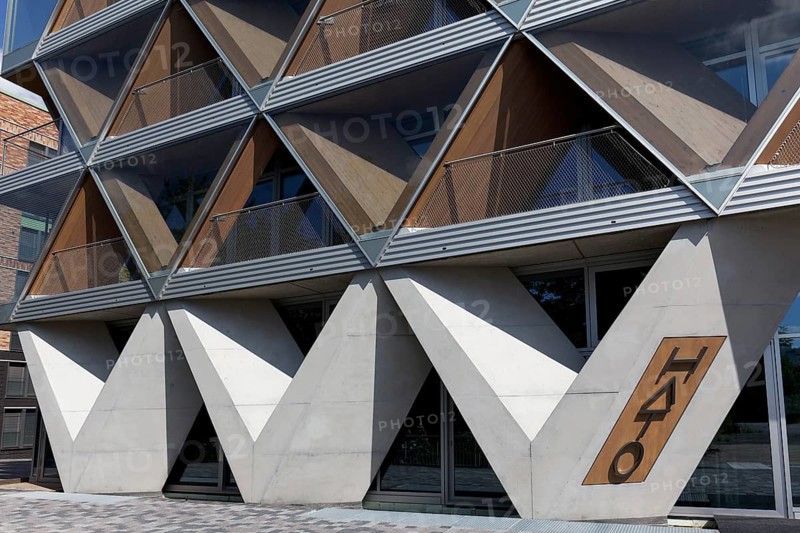 Office building The Cradle by HPP Architekten, innovative timber hybrid construction, sustainable building, Düsseldorf Media Harbour, Düsseldorf, Germany, Europe