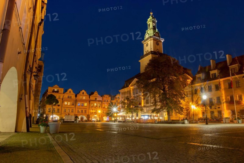 Jelenia Gora Poland by night