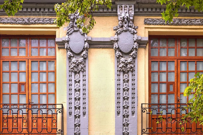Mexico City streets in historic center near Roma and Condesa neighborhoods