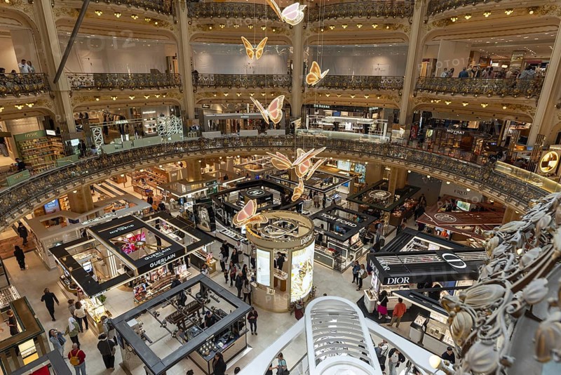 Galeries Lafayette department stores', Paris, Île-de-France, France, Europe