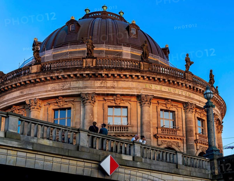 The Bode Museum in the light of the evening sun, Museum Island, Berlin, Germany, Europe
