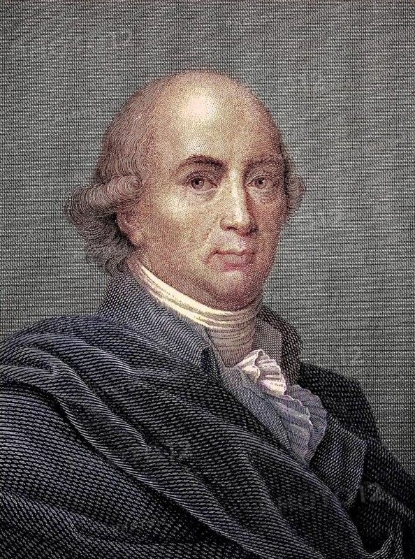 Johann Gottfried Seume, 29 January 1763 - 13 June 1810, was a German writer and poet, digital reproduction of an original from the 19th century