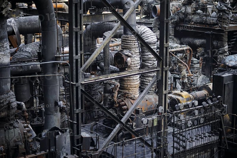 Annalena Bärbock (Alliance 90/The Greens), Federal Foreign Minister, visits a power plant destroyed in a missile attack. Ukraine, 21.05.2024. Photographed on behalf of the Federal Foreign Office