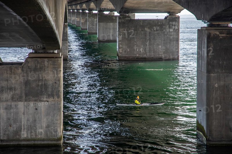 Storebæltsbro Nyborg, Sund Bridge Fyn-Sjælland, Fyn-Sealand, railway and motorway bridge, Great Belt, concrete construction, foundations, Baltic Sea, Fyn, Fyn Island, Funen, Denmark, Scandinavia, Europe