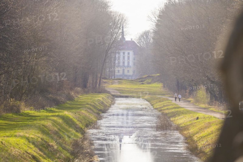 The Fasanenschlösschen is a castle complex in the municipality of Moritzburg near Dresden, which was built on behalf of the Princely House of Wettin. It is located in the pheasantry of the Moritzburg castle park, which was laid out in 1728, and is named after the pheasants that were bred there. A canal with a baroque visual axis connects it to the hunting lodge, Moritzburg, Saxony, Germany, Europe