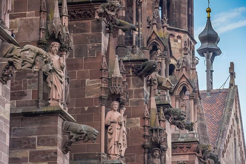 Minster of Our Lady, Old Town, Freiburg im Breisgau, Baden-Württemberg, Germany, Europe
