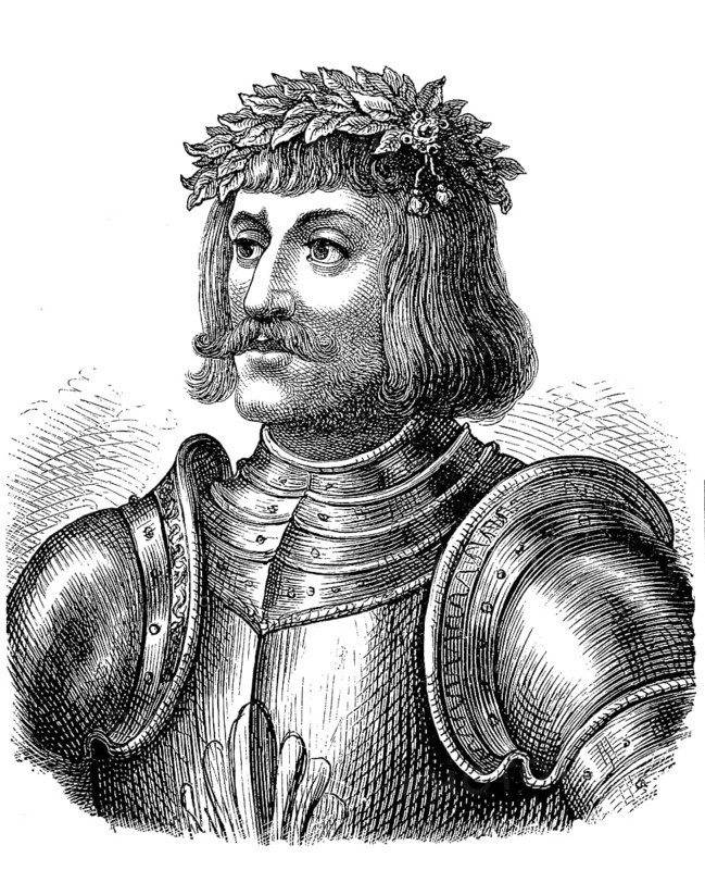 Ulrich von Hutten, 21 April 1488, 29 August 1523, a German Renaissance humanist, poet, church critic and publicist, historical, digital reproduction of an original from the 19th century